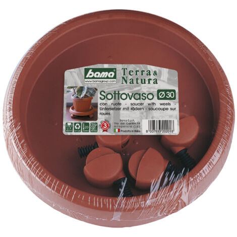 BAMA - Sottovaso Rotondo Diametro Cm. 30 Colore Fuxia