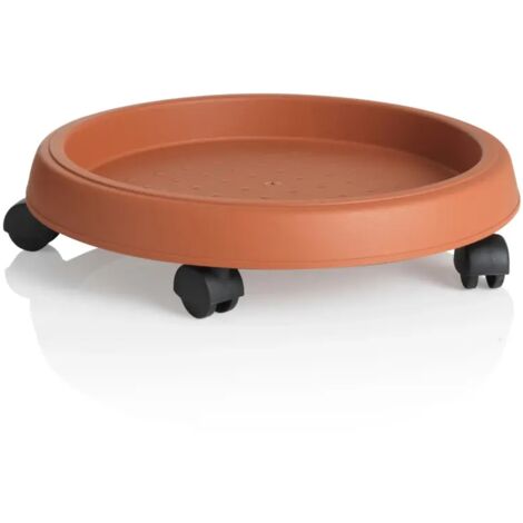 Bama Sottovaso con Ruote - Terracotta - Ø 25 cm