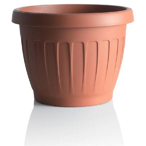 BAMA VASO DA TERRA IN PLASTICA ROTONDO 25 CM COLORE TERRACOTTA