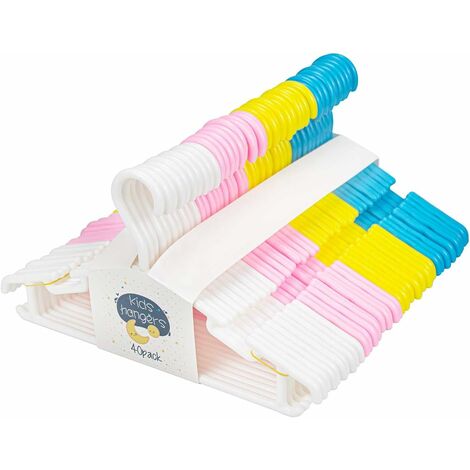 Balala Grucce per Bambini Appendini per Bambini Resistenti Grucceper abiti Anti-Scivolo Set di 40 Colore 
