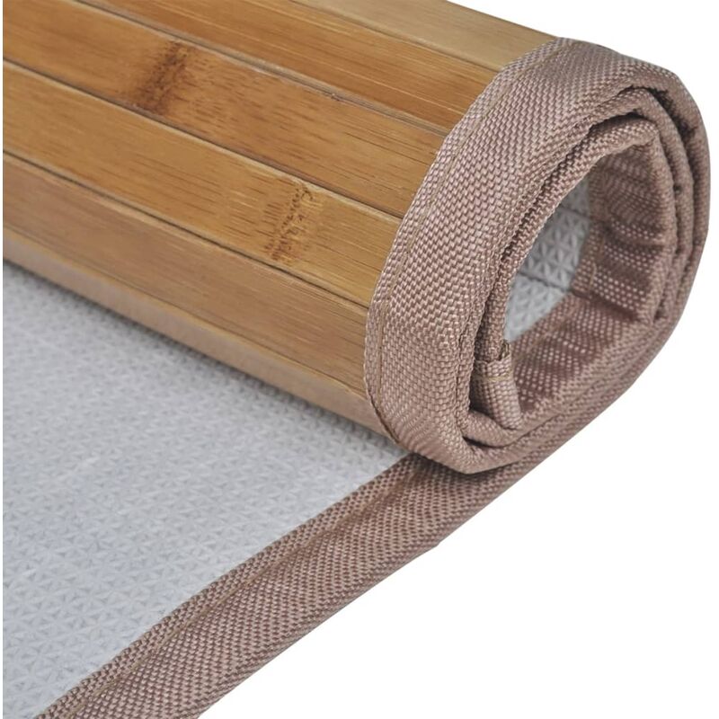 40 x 2 x 50 cm Taupe Wenko Toilet Mat with Cut-Out Polyester