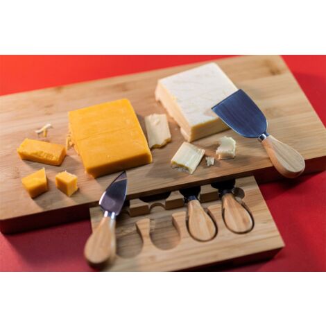 Bamboo Cheese Board Set