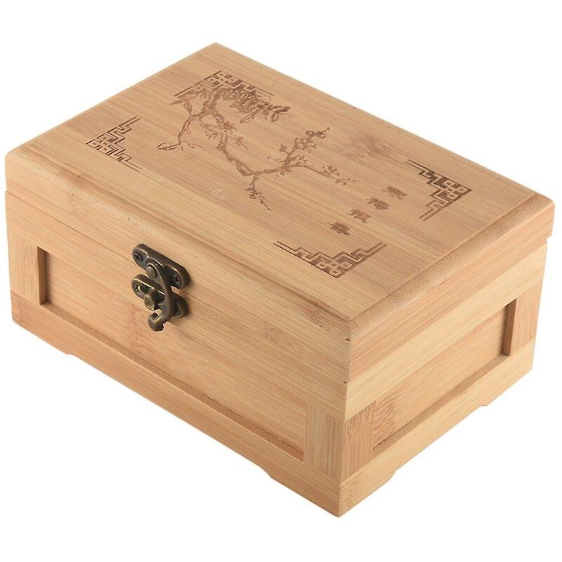 Coffret à bijoux en bambou coréen Princess Craft Coffret à bijoux en bois Coffret de rangement pour bijoux Coffret de collection Coffret cadeau