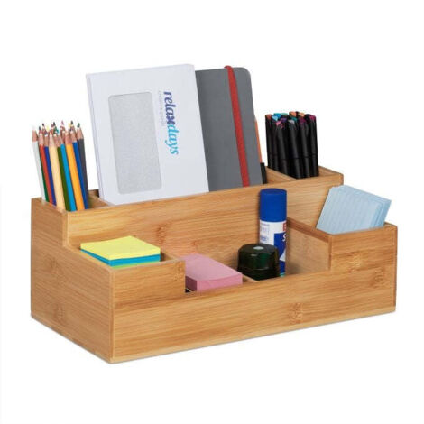 Bamboo desk organiser