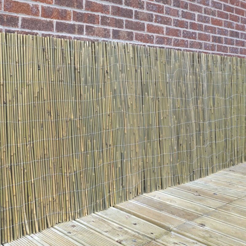 Bamboo Fencing Outdoor Screen, Screening Panel for Gardens, Balcony, Terraces, Wind/Sun Privacy Shield Divider (100 x 400)