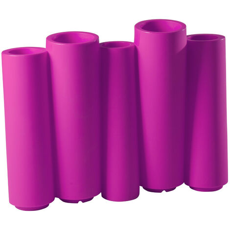 Bamboo  Fucsia dolce Vaso decorativo in polietilene originale Slide colorato giardino di design esterno interno bar ristorante hotel