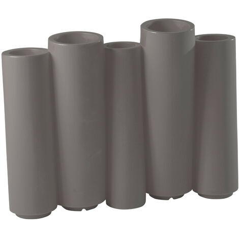 Bamboo  Grigio argilla Vaso decorativo in polietilene originale Slide colorato giardino di design esterno interno bar ristorante hotel
