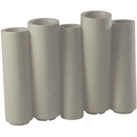 Bamboo  Grigio tortora Vaso decorativo in polietilene originale Slide colorato giardino di design esterno interno bar ristorante hotel