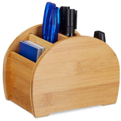 Bamboo pen organiser