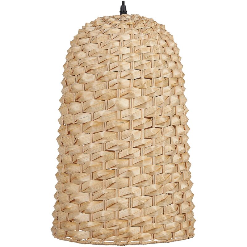 Bamboo Pendant Lamp Hand Woven Wicker Ceiling Light Natural Kerio