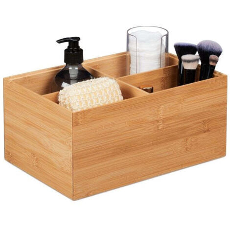 Bamboo Storage Box 4 Compartments