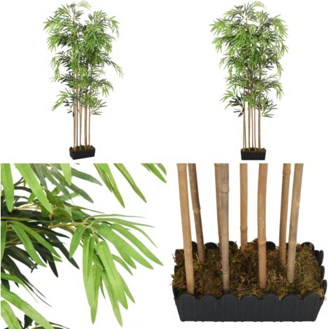 Bambou artificiel 1095 feuilles 150 cm vert - Bambou vert - Plante artificielle