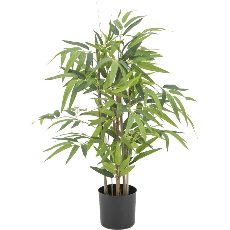 Bambou artificiel 200 feuilles hauteur 70 cm - Vert