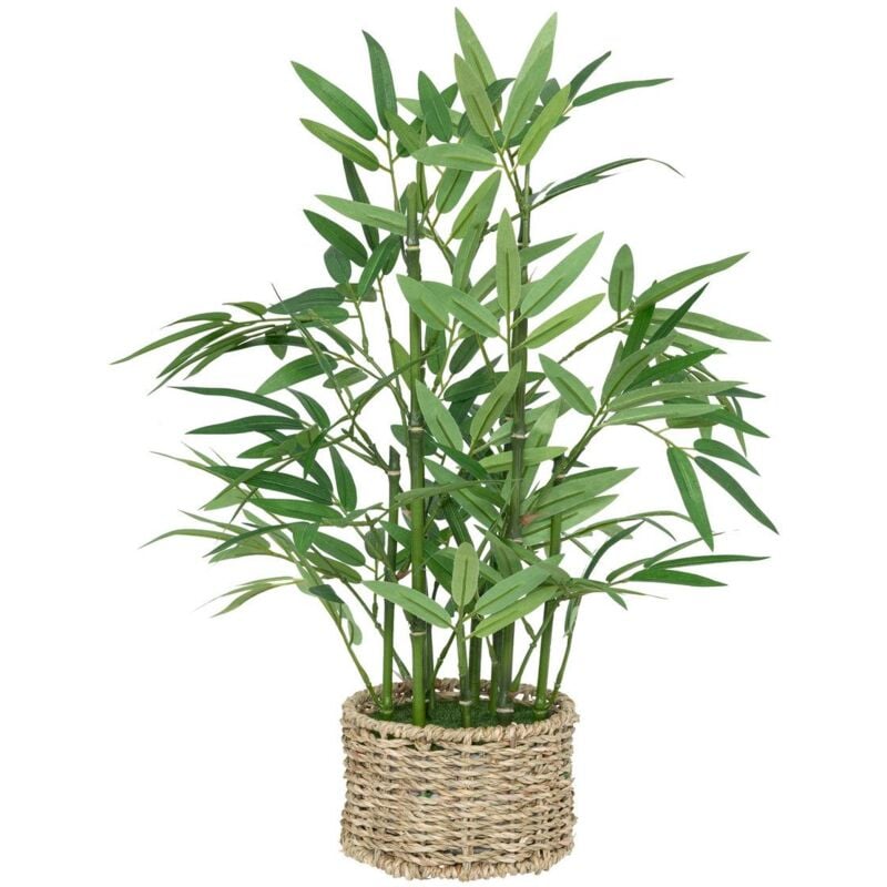 Bambou artificiel Ly pot naturel H46cm - Atmosphera créateur d'intérieur