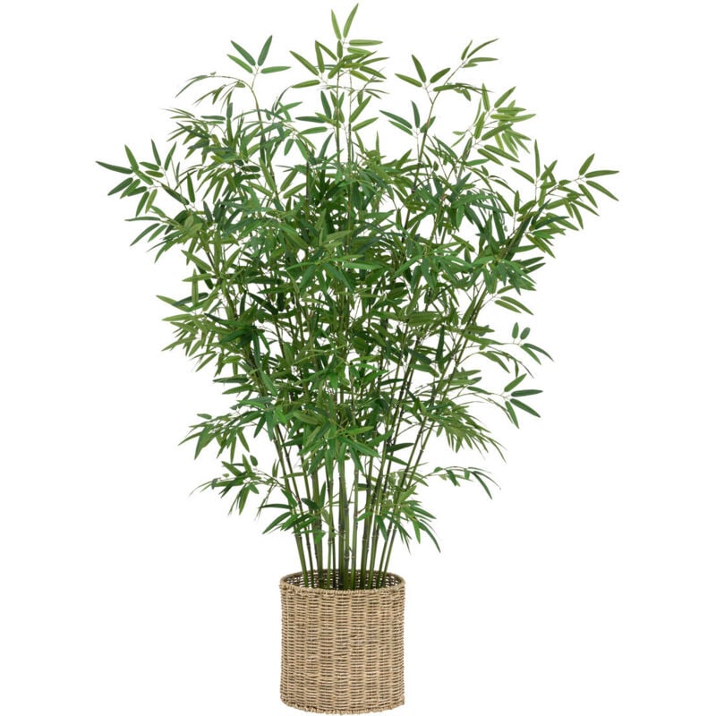 Atmosphera - Bambou artificiel pot naturel H150cm vert créateur d'intérieur