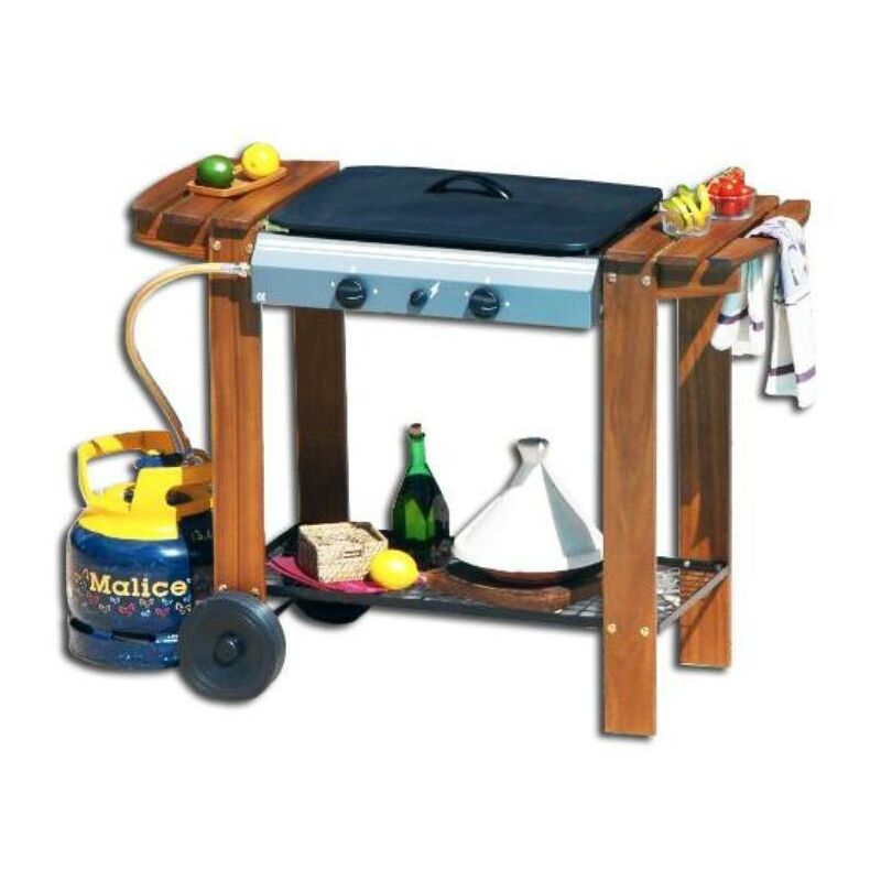 

bambu barbacoa a gas montreal 54x38 con ruedas 315843 - Mibricotienda
