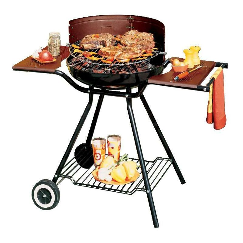 

bambu barbacoa chapa s.tropez 54 cm con ruedas 331531 - Mibricotienda