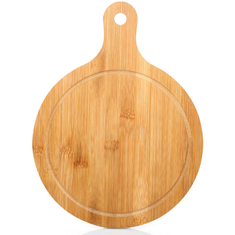 

Bambu bloque que taja de pizza placa de corte natural de planchar Cocina Tabla de cortar, Forma 2