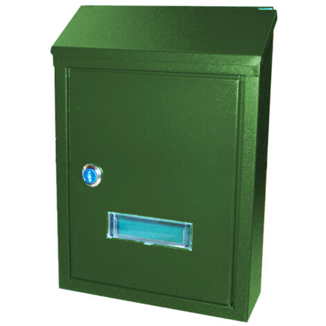 Bambu buzón exterior metal vertical verde 320x235x80 mm