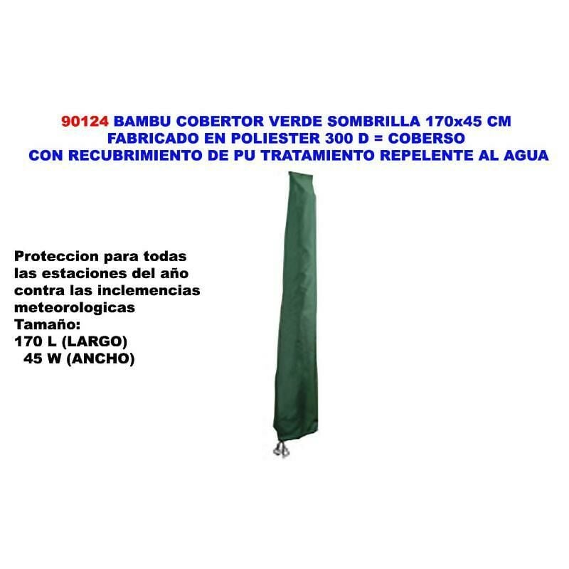 

bambu cobertor verde sombrilla 170x45 cm poliester recubrim.pu - Mibricotienda