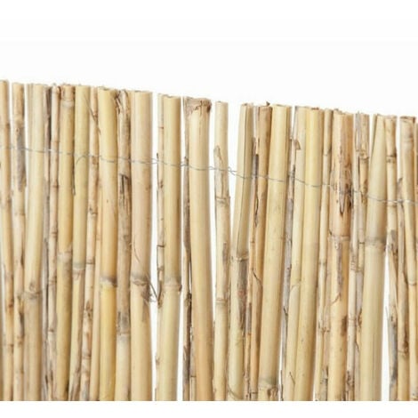 Bambú decorativo (media caña). Rollo 2x5m