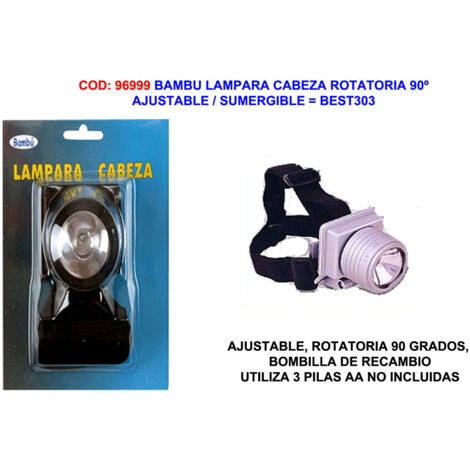 bambu lampara cabeza rotatoria 90º ajustable-sumergible best303