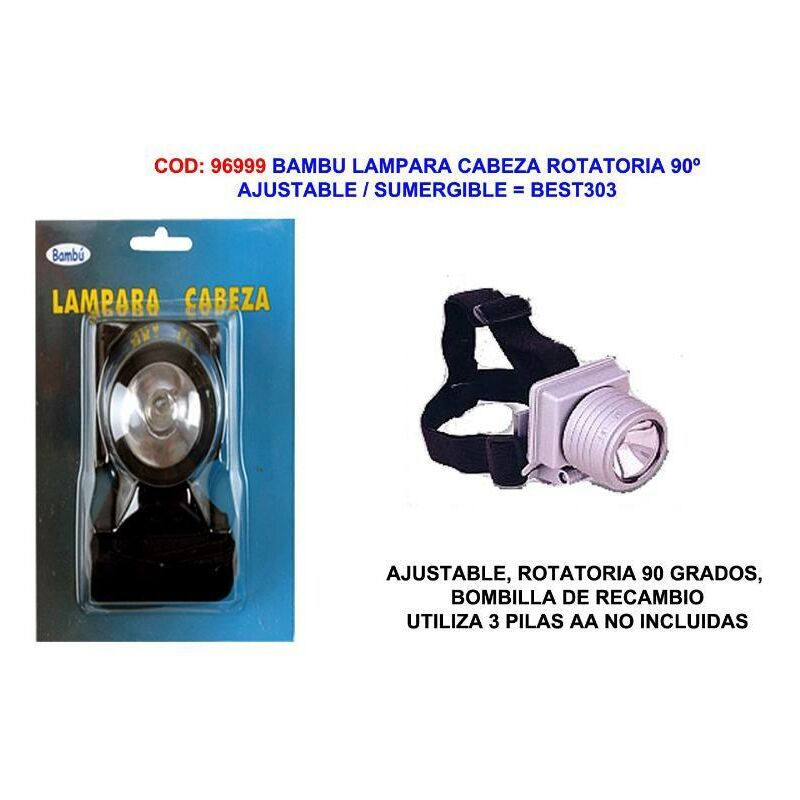 

bambu lampara cabeza rotatoria 90º ajustable-sumergible best303 - Mibricotienda