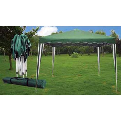 BAMBU PERGOLA PLEGABLE 3,0x3,0 x alto 2,5m  VERDE/BLANCA=DP002