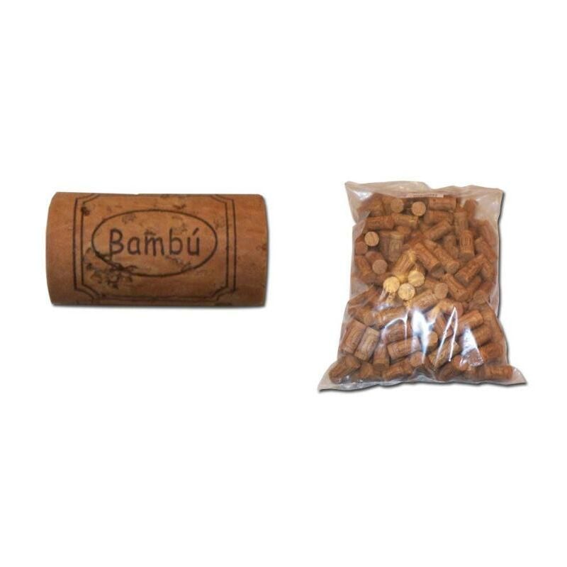 

bambu t-corcho cilindrico 45x24 200 und.colmatado natural 33216 - Mibricotienda