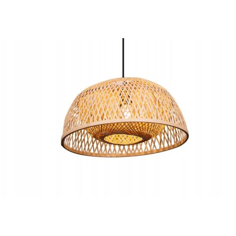 Bambus BOHO Rattan Holz Loft Hängende Deckenlampe