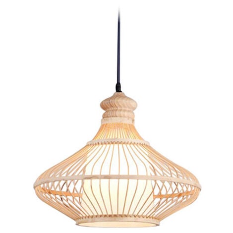 Bambus-Deckenlampe - Boho-Bali-Design-Hängelampe - Amara Natural wood