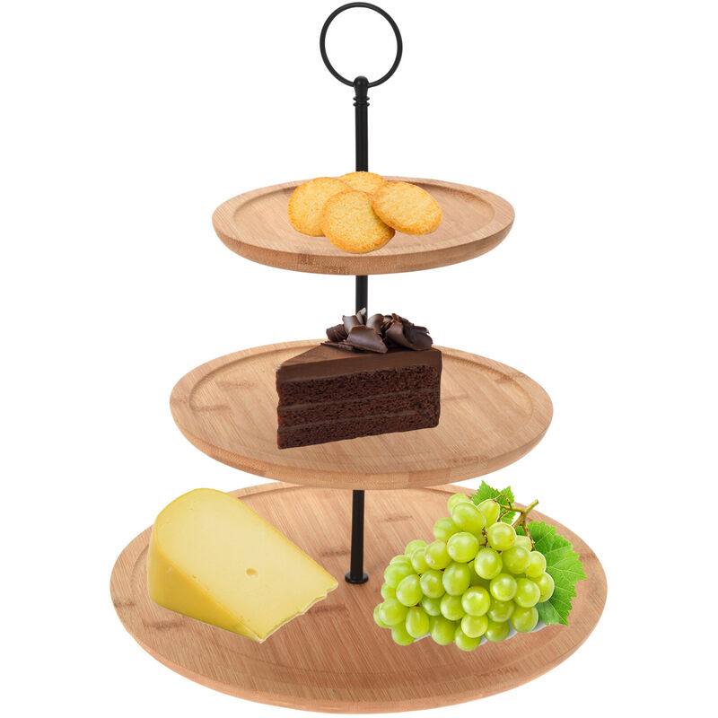 Mojawo Braun Bambus Etagere 3 Etagen-170489260