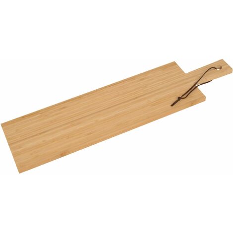 Schäfer Bambus Holz Servierplatte 30 x 25 x 1,8 cm mit 3 Fächern Brett 