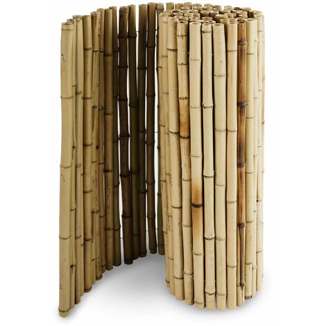Bambus-Sichtschutzzaun | Vollrohr | Sichtschutz für Balkon und Garten