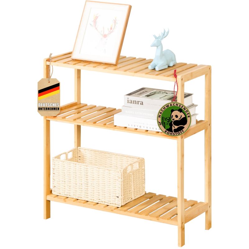 Floordirekt - Bambus-standregal Kansas Mit 3 Etagen