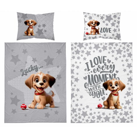 Bambusbettwäsche 90x120 Hund