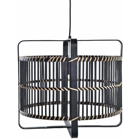 Bambusdecke 40x40x35 Bambus schwarzes Material mehrfarbiges Farbfamiliendecke und Wandminen Details