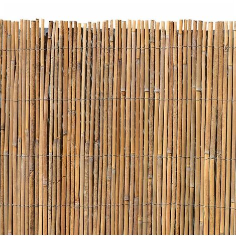Sichtschutz aus Bambus DeLuxe Gartenzaun Windschutz Sichtschutzmatte in 9 Größen 
