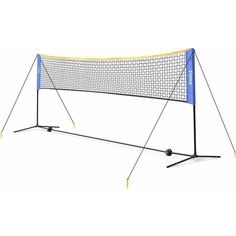 Badminton Netz Höhen 107/120/155cm Volleyball Tennis-Netz Tragbar Tragetasche 