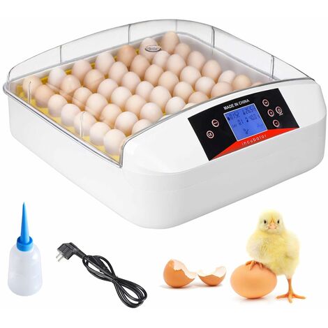 QAZW Brutmaschine Automatischer Eierinkubator 4 Eier Inkubatoren Für Geflügel Wachtel Gänse Ente Tauben Brutmaschine Große Kapazität Temperaturregelung,Blue-15x15cm 