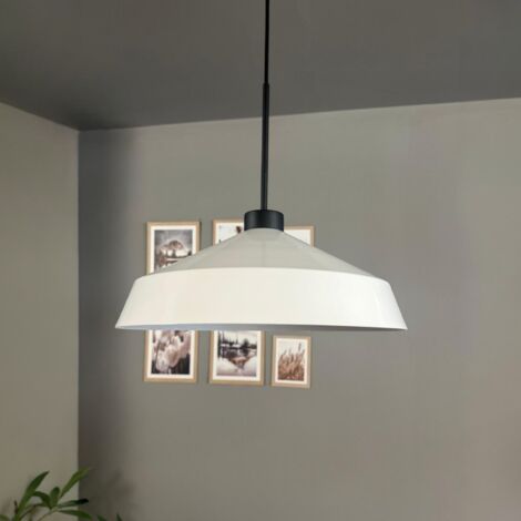 bamyum Lema Suspension Luminaire Rétro en Metal de 37,5 cm, Lustre de Salon Vintage, Éclairage de Plafond pour Chambre, Cuisine, Lampe Suspendue