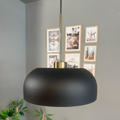 bamyum Rocha Suspension Luminaire Industrielle Rétro en Metal de 30 cm, Lustre de Salon Vintage, Éclairage de Plafond pour Chambre, Cuisine, Plafonnier, Lampe Suspendue
