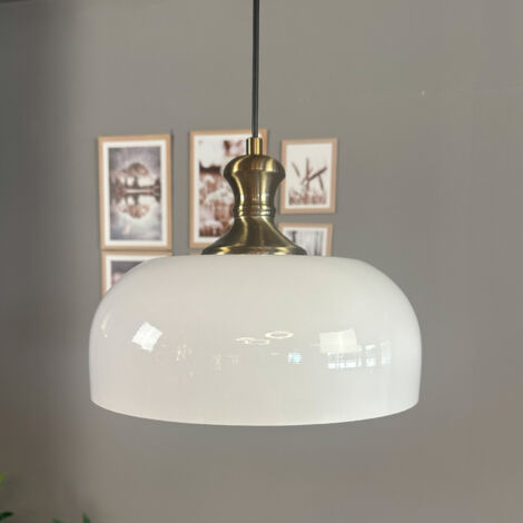 bamyum Rocha Suspension Luminaire Industrielle Rétro en Metal de 30 cm, Lustre de Salon Vintage, Éclairage de Plafond pour Chambre, Cuisine, Plafonnier, Lampe Suspendue