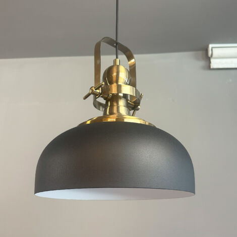 bamyum Rocha Suspension Luminaire Industrielle Rétro en Metal de 30 cm, Lustre de Salon Vintage, Éclairage de Plafond pour Chambre, Cuisine, Plafonnier, Lampe Suspendue