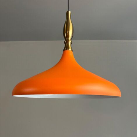 Bamyum Suspension Champion Simya Métal Lampe Suspendue Moderne Lampe de Cuisine Orange