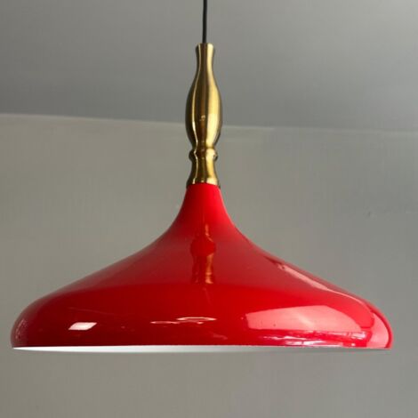 Bamyum Suspension Champion Simya Métal Lampe Suspendue Moderne Lampe de Cuisine Rouge