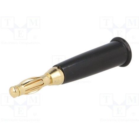 Banana Macho 4mm 60Vdc NEGRO