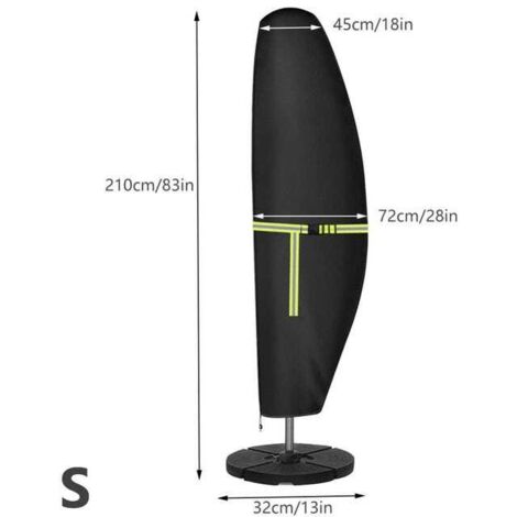 Banana Style 420D Oxford Offset Sonnenschirmabdeckung für 210 cm Teleskopstangen-Sonnenschirme – Gartenbalkon