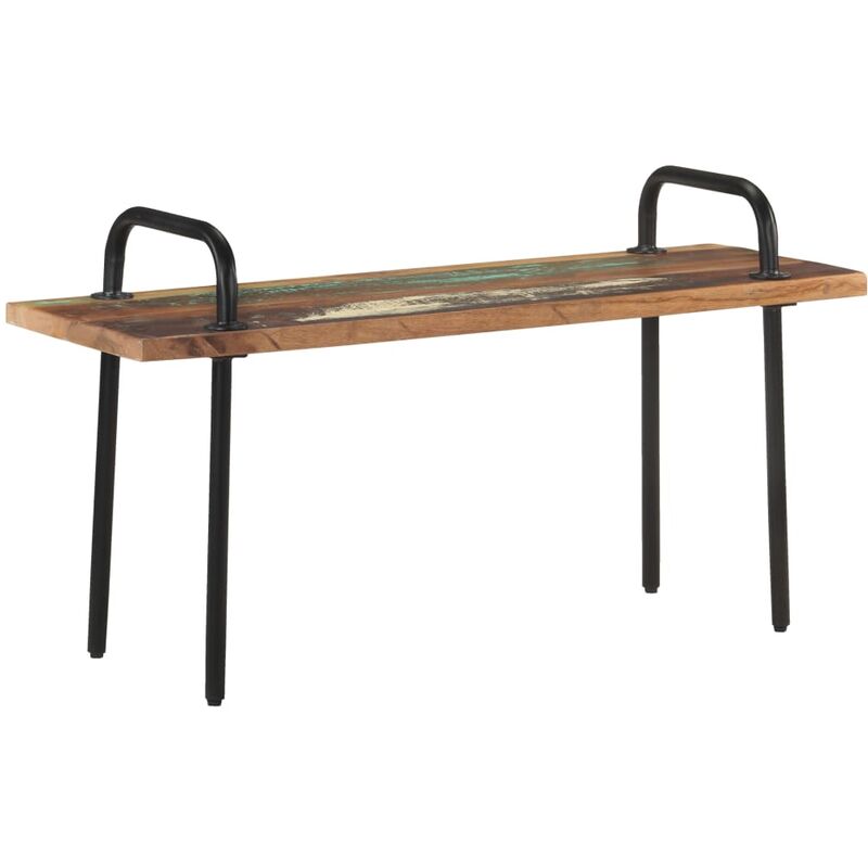 Youthup - Banc 110 cm Bois de récupération massif