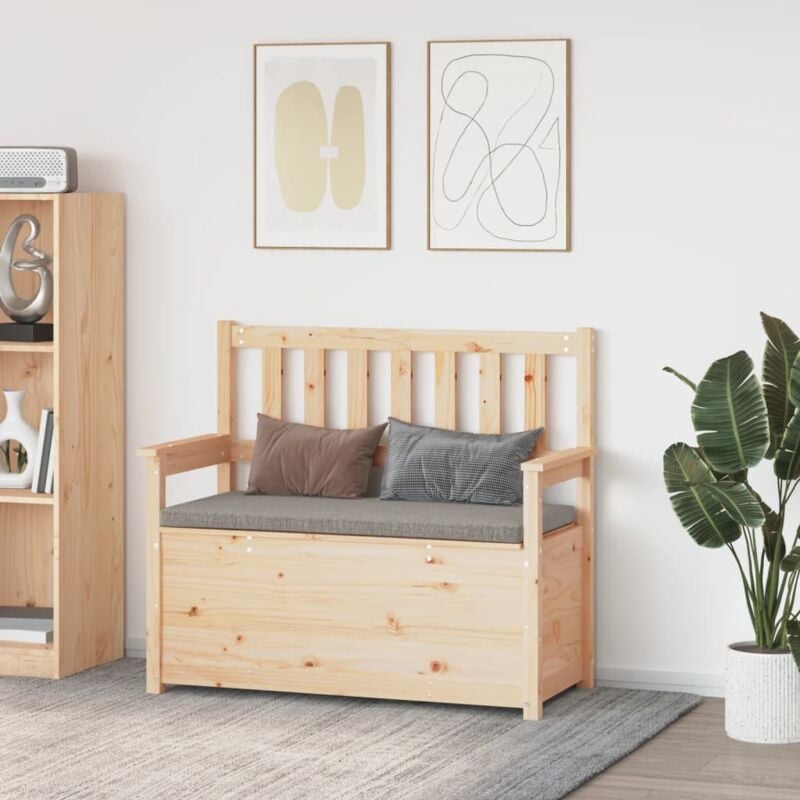 Banc 112,5x51,5x96,5 cm Bois de pin massif Vidaxl